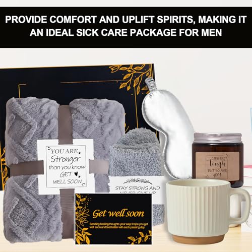 Sympathy Gift Basket /Get Well Soon Gift (Black)