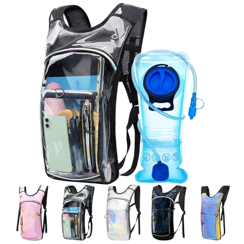 CTSAYCTL Hydration Backpack,Water Backpack with 2L Water Bladder,Festival Essential-Rave Hydration Pack,Lightweight Insula...