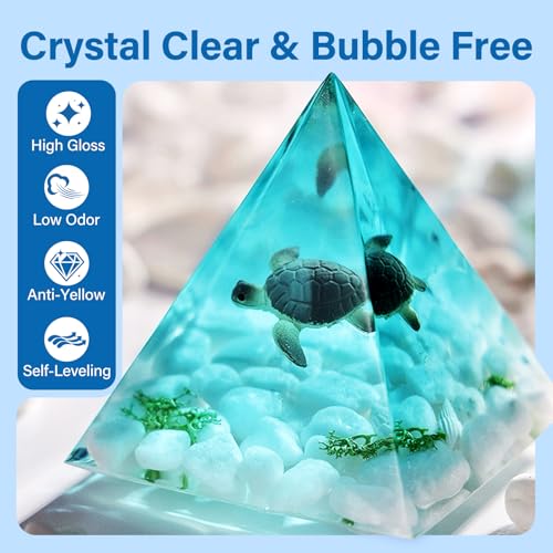 LET'S RESIN Epoxy Resin Kits and Molds Complete Set, 16oz Resin Art Kit with Silicone Molds, Pigment, Dried Flowers, Craft...