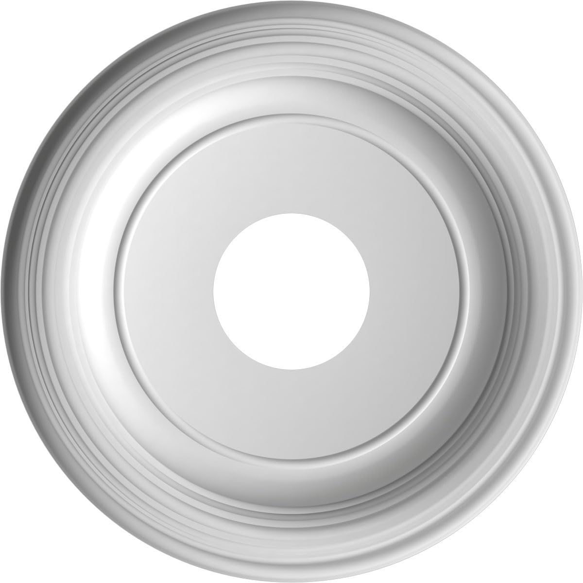 Ekena Millwork 13Od X 3 1/2Id X 1 1/4P Traditional Thermoformed Pvc Ceiling Medallion (Fits Canopies Up To 7 1/2), Aged Copper