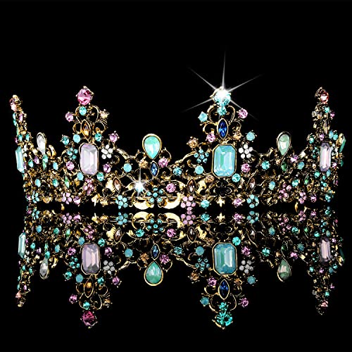 Didder Baroque Vintage Crowns and Tiaras - Royal Princess Crowns for Girls and Women - Wedding, Halloween, Christmas, Pro...