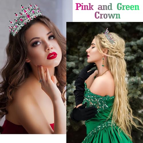 KICOSY Princess Tiara for Women Adult - Sparkling Rhinestone Crown Headband for Birthday Party, Halloween, Prom & Cosplay ...