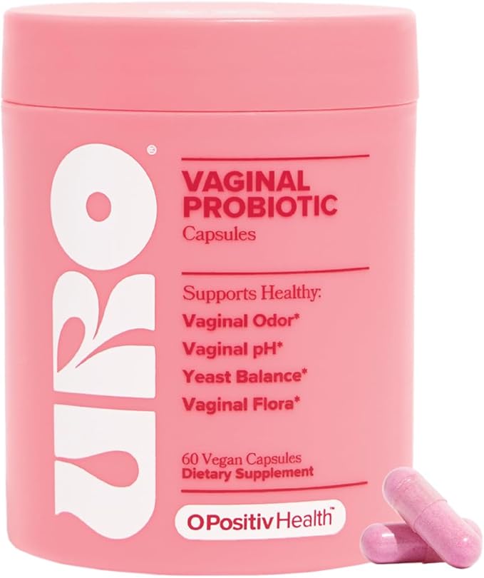 O Positiv URO Vaginal Probiotics for Women pH Balance with Prebiotics & Lactobacillus – Vaginal Health Supplement – Promot...