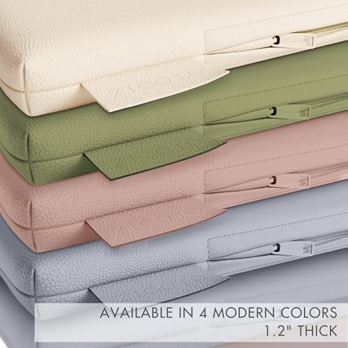 Stylish Padded Baby Play Mat for Your Boy or Girl - Extra Thick & Super Soft Vegan Leather Floor Mat Creates A Safe Play A...