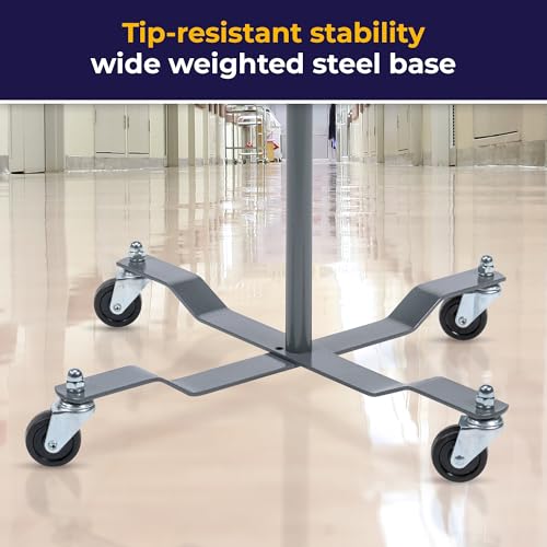 Drive Medical Economy Removable Top I. V. Pole, Silver Vein