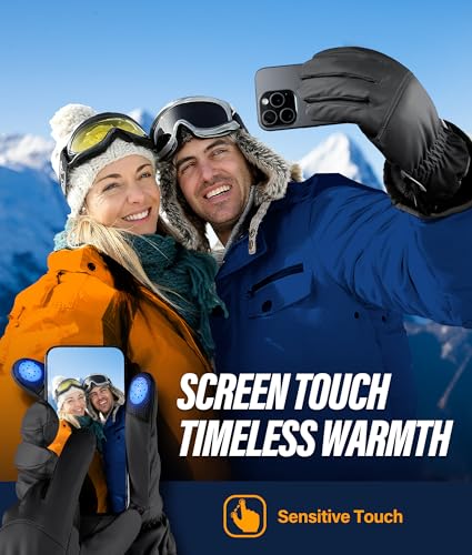 Deemii Winter Gloves Men Women Made with 3M Insulation&Plush Lining -15℉ Windproof&Water-Resisitant Glove with Touchscreen...