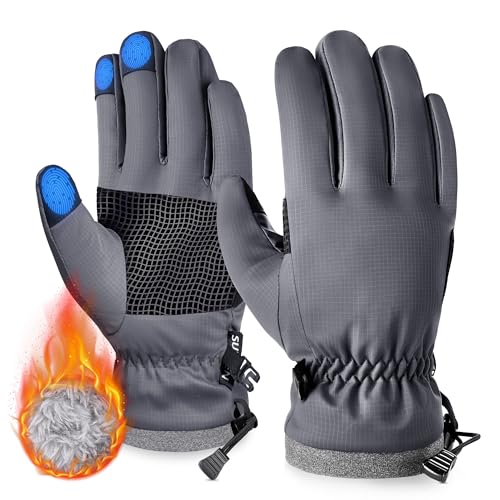 Sukeen Windproof Kids Winter Gloves, Soft Warm Touchscreen Anti-Slip Boys Winter Gloves for Kids Boys Girls Youth Snow Ski...