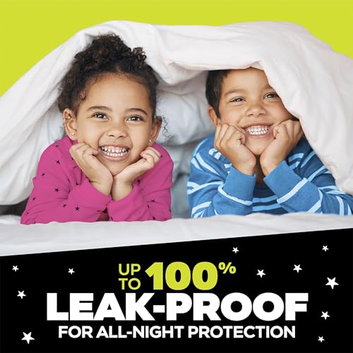 Ninjamas Boys Bedwetting Nighttime Underwear, Size L Pull Ups for Boys (64-95+ lbs), 68 Count, Training Pants, Overnight U...