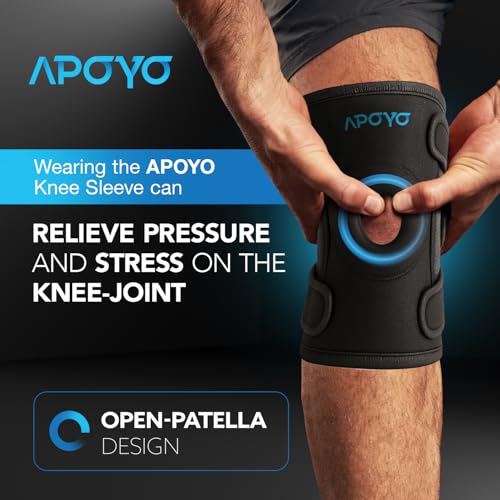 APOYO Knee Brace for Women & Men - Knee Compression Sleeve For Pain Relief, Meniscus Tear, ACL, Arthritis, Joint Pain Reli...