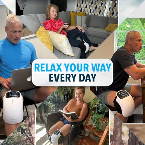 FORTHIQ Knee Massager Smart with Heat, Red Light and Vibration, 3-in-1 Cordless, 2025 Updated Edition, Gifts for Grandma &...