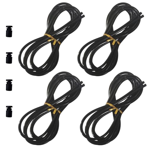 Replacement Cable for Speed Jump Rope, 4pcs 2.8m(9.2ft) Stainless Steel Wire with Polymer Coating for High Speed Jump Rope...