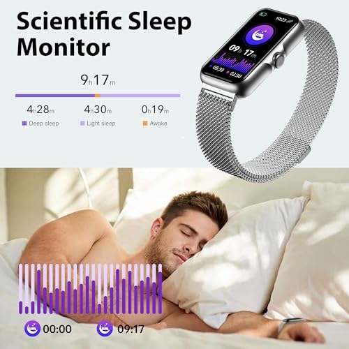 Fitness Tracker with 24/7 Continuous Heart Rate, Blood Oxygen Monitor, Smart Watch with Sleep Monitor, IP68 Waterproof Act...