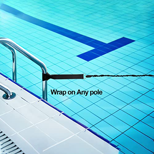 Hikeen Swimming Training Belt - 4M Tether for Swim in Place, Stationary Harness, Aquatic Resistance Belt