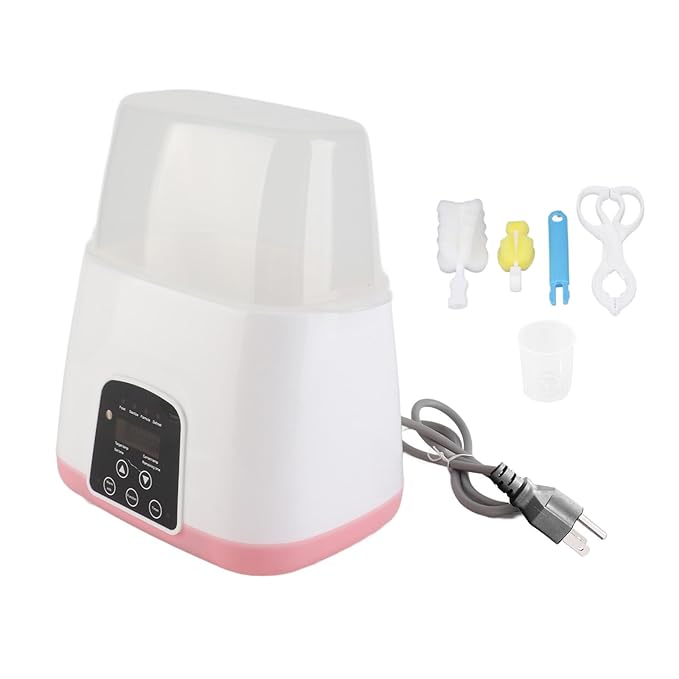 Asixxsix Baby Bottle Warmer for Breastmilk and Formula, 2 in 1 Fast Baby Milk Warmer Baby Food Defrost Heater, Accurate Temperature Control, Feeding Baby Essentials (US)