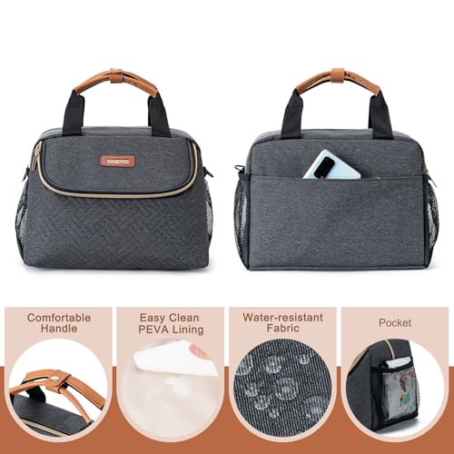 BABEYER Breastmilk Cooler Bag with Ice Pack Fits 6 Baby Bottles up to 9 Ounce, Wearable Breast Pumps Cooler Bag for Nursin...