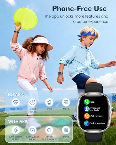 Smart Watch for Kids Girls Gift: No APP No Phone Needed Watch with Heart Rate Sleep Monitor Pedometer, Music Player, Alarm...