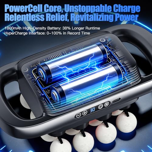 Stellamist 16 Head Massage Gun Set, Deep Tissue Percussion Massager, Knot-Buster, Muscle Massager Pain Relief, Percussion ...