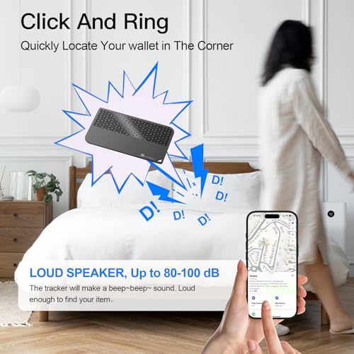 2026 [Apple MFi Certified] (iOS Only) Bluetooth Air Tracker Tag Smart Card for Apple Find My iPhone Wallet GPS Tracker, 5-...