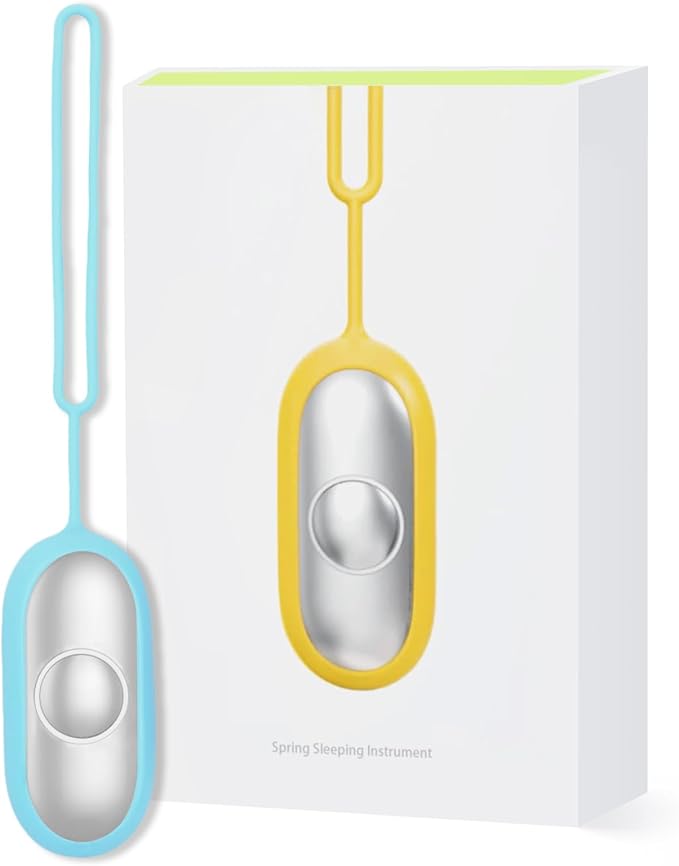GOQELK Compact Handheld Sleep Device - Relaxation Tool for Improved Sleep, Mood & Focus, Adjustable Massage Intensity, Por...