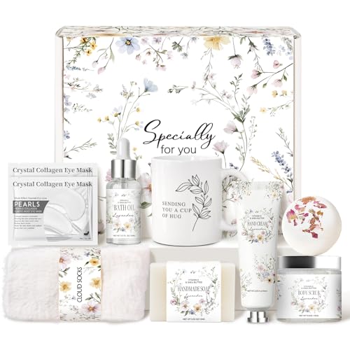 Get Well Gift Box for Women - Hugs & Healing Luxury Care Package for Her, Feel Better Soon Basket - Sympathy and After Sur...