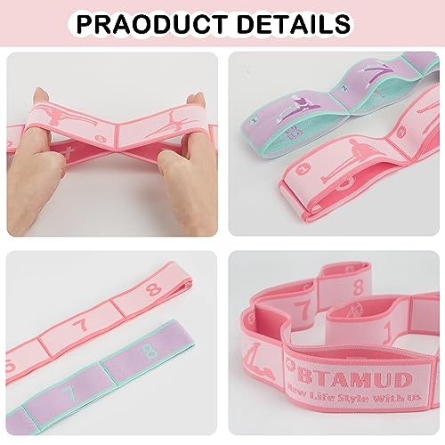 BTAMUD 2 PCS Stretch Strap for Kids Dance Elastic Band for Children Gymnastics Stretching Strap Kids Stretching Bands Mult...