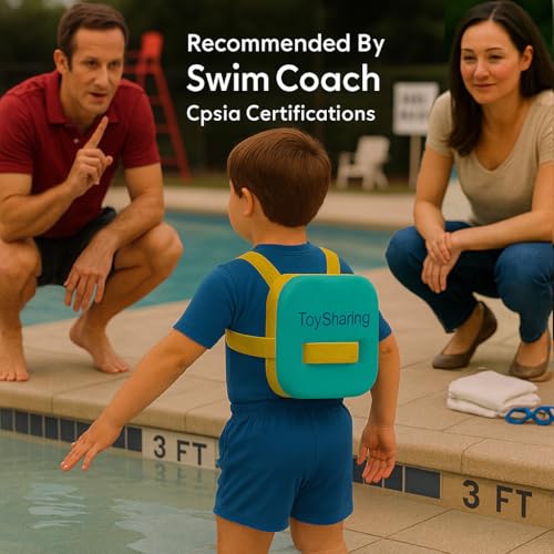 Swim Float Kids Back Belt: Pool Bubble Water Trainer Training Device 3-12 Year Old