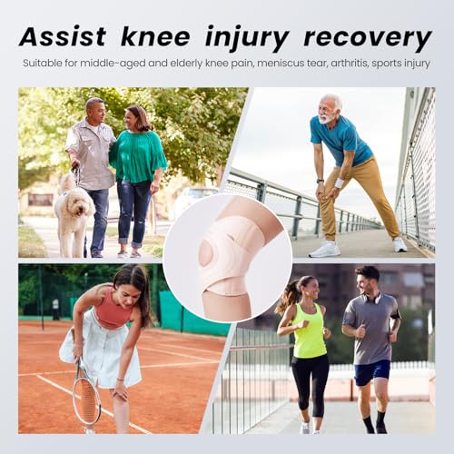 Galvaran Knee Brace for Women & Men, Relief Recovery Meniscus Tear, Arthritis Pain, ACL & MCL, Knee with Side Stabilizers，...