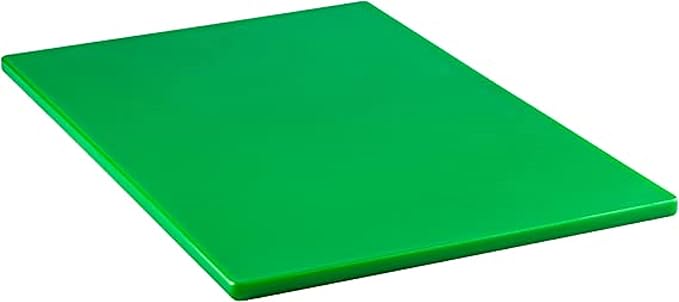 TrueCraftware- 20" X 15" X 1/2” Cutting Board for Kitchen Green Color Plastic- Color Coded Durable Kitchen Cutting Board Chopping Board Non Slip Cutting Mat for Meat Vegetables Dishwasher Safe