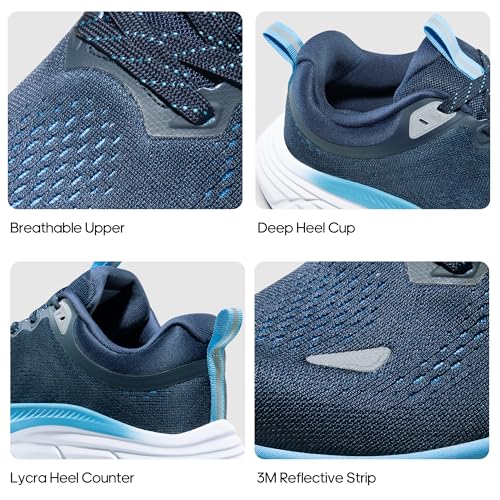 NORTIV 8 Men's Walking Shoes Running Tennis Cushioning ActiveBreeze Non Slip Athletic Gym Workout Comfortable Fashion Snea...