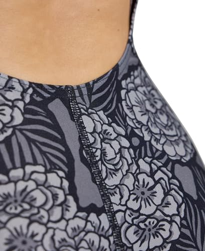 ARENA Womens Performance Women's Hydrangea Bouquet Team Print Light Drop Back Bathing Suit