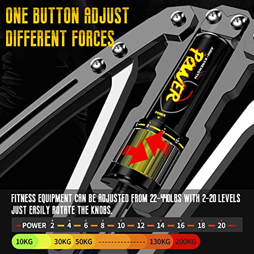 LEJIEYIN Twister Arm Exerciser - Adjustable 22-440lbs Hydraulic Power/Home Chest Expander/Shoulder Muscle Training Fitness...