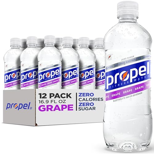 Propel Electrolyte Enhanced Water Sports Drink, Grape Flavored Water, Zero Calorie & Zero Sugar Hydration with Electrolyte...