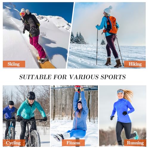 Thermal Shirts for Women Long Sleeve Fleece Tops Running Workout Compression Base Layer Cold Weather for Ski