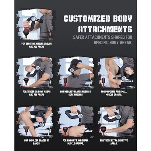 Shaw Strength S6 Pro Massage Gun Deep Tissue Percussion with 16mm Amplitude, Professional Muscle Massager Gun for Athletes...