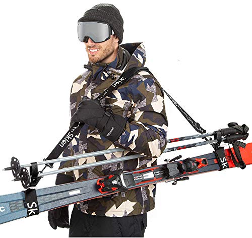 Sklon Ski Strap and Pole Carrier | Avoid the Struggle and Effortlessly Transport Your Ski Gear Everywhere You Go | Feature...