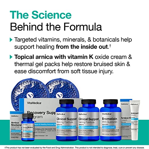 VitaMedica | Ultimate Recovery Bundle | Surgery Prep | Wound Healing | Supplements | Arnica K Oxide Cream | Hot Cold Packs...