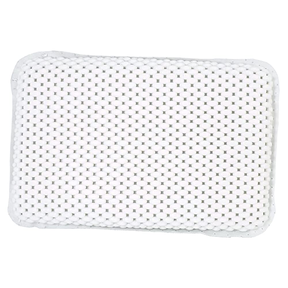 bulk buys OF441 Non-Slip Bathtub Pillow with Suction Cups, White