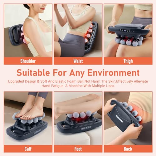 MRCLEXI Massage Guns Deep Tissue, Valentine's Day Gifts, Neck Massager with 20 Heads, 20-Head Massage Gun Set, Portable Qu...