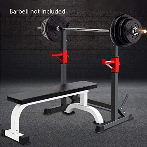OTQEFTN Adjustable Weight Bench Training Fitness Gym Bench Weight Table Squat Rack Men's Gantry Adult Dumbbell Stool Bench...