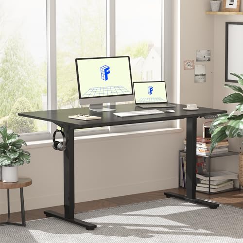 FLEXISPOT EN1 One-Piece Standing Desk, 48"x24" Seamless Desktop Electric Height Adjustable for Home Office, Study Rooms & ...