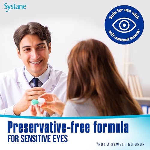 Systane Hydration Multi-Dose Preservative-Free Eye Drops Dry Eye Relief Twin Pack (2x10ml)