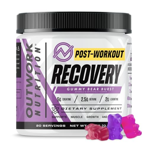 Outwork Nutrition Post Workout Recovery Powder - Creatine Monohydrate, KSM-66 Ashwagandha & Tart Cherry - Speeds Recovery,...