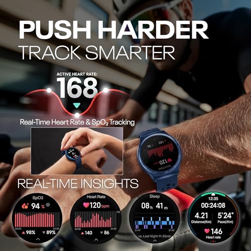 Reebok Pulse Smartwatch - GPS Fitness Tracker with Heart Rate Monitor, 10-Day Battery Life, IP68 Water Resistant Smart Fit...