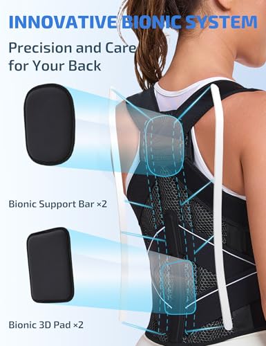 Enthra Posture Corrector for Women and Men with Bionic System, Precise Full Back Support Back Brace for Upper and Lower Ba...