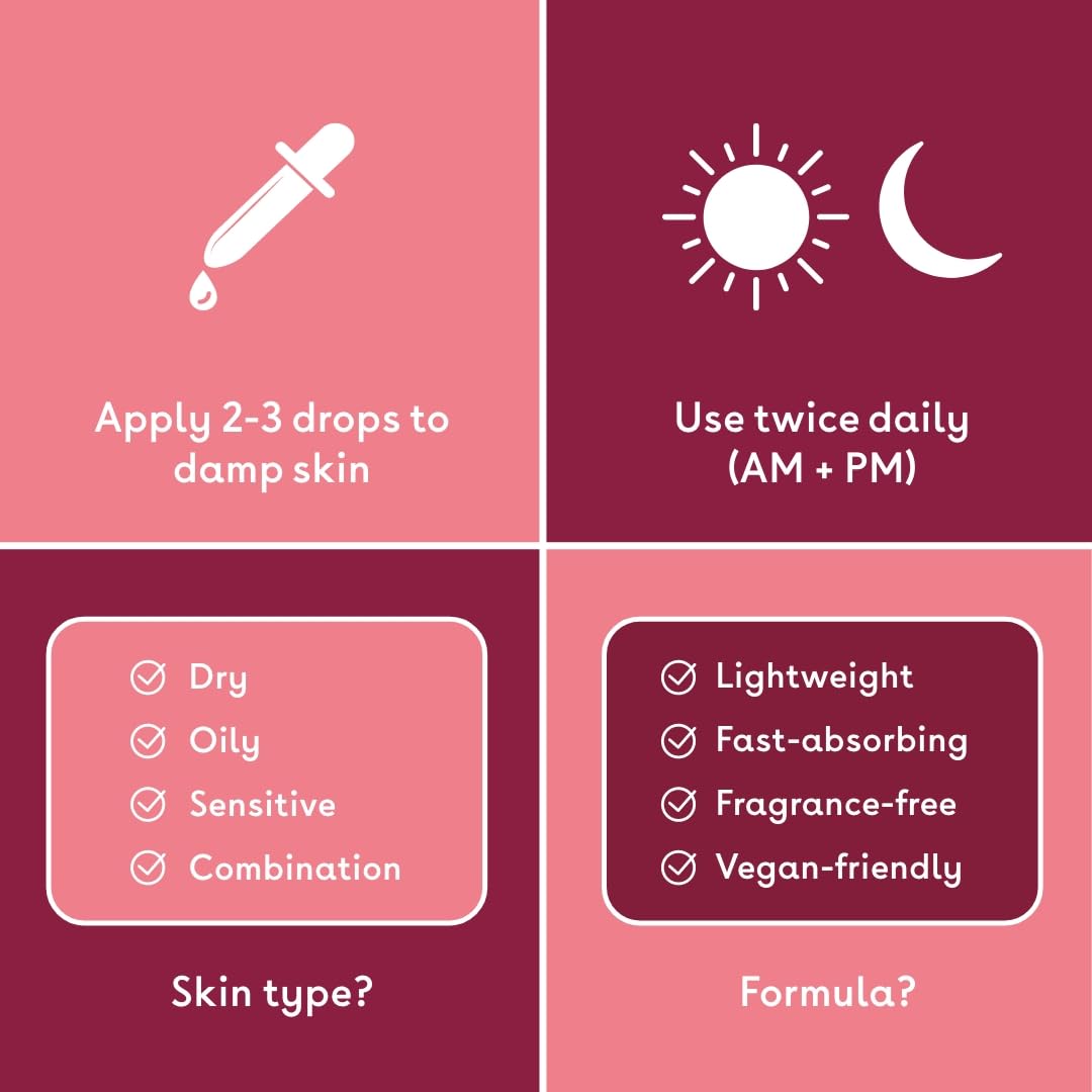 Q+A Hyaluronic Acid Facial Serum. A hydrating Hyaluronic Acid serum for healthy and plump skin. 30ml/1fl.oz