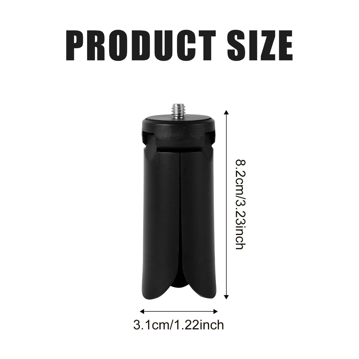 Mini Tripod For Dji Osmo Pocket 3 & 2, Portable Stand Black Mount Compatible With Osmo Pocket 3 & 2