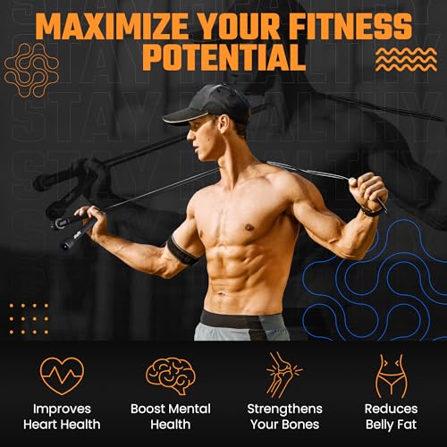 STARFIT Lightweight Jump Rope for Fitness and Exercise, Adjustable Jump Ropes with Plastic Handles, Cardio and Endurance T...