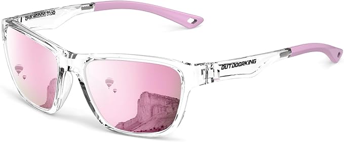 OUTDOORKING Polarized Running Sunglasses for Women Mens Sun Glasses for Cycling Fishing Driving Golf UV Protection