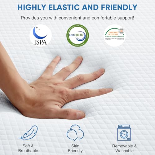 OLIXIS Tri-fold Memory Foam Mattress - 3 Inch Single Size Portable Floor Bed, Foldable Mat for Adults, Collapsible and Was...