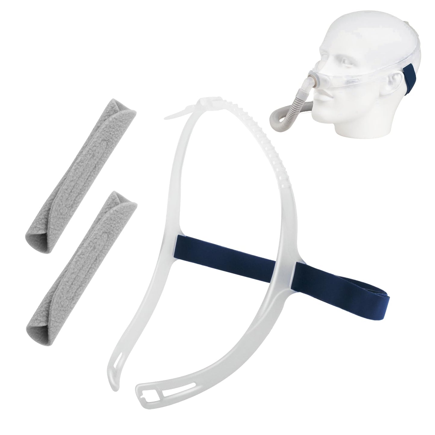PalpitateC Headgear with Silicone Frame for ResMed Swift FX Nasal Pillows CPAP Mask, for ResMed Swift FX Headgear Including Adjustable Silicone Frame